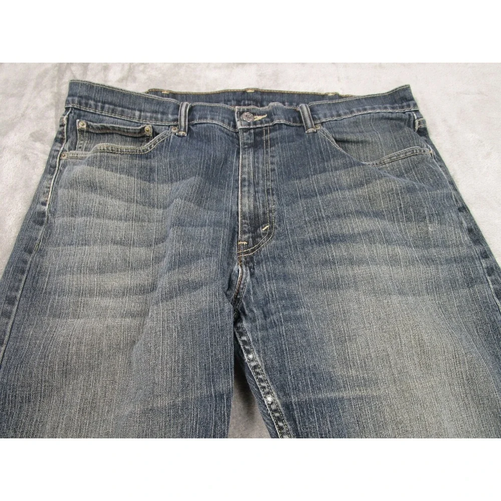 Levis‎ 505 Jeans Mens 38x30 Blue Denim Distressed Pockets Cotton Modern